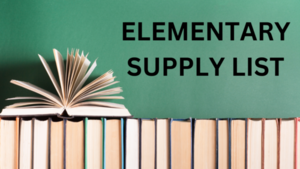 school supply list elementary