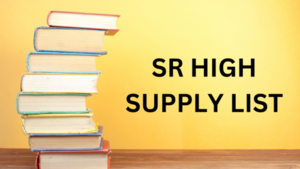 senior high supply list